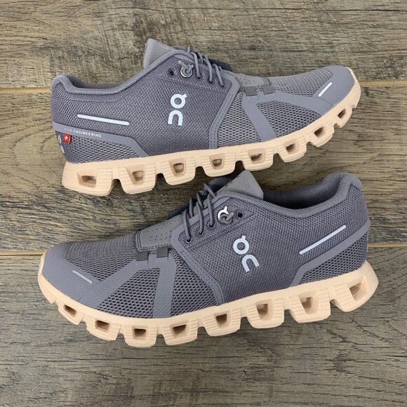 ON $140 Cloud 5 Women's Zinc/Shell Sz 11 NIB! - Picture 6 of 7